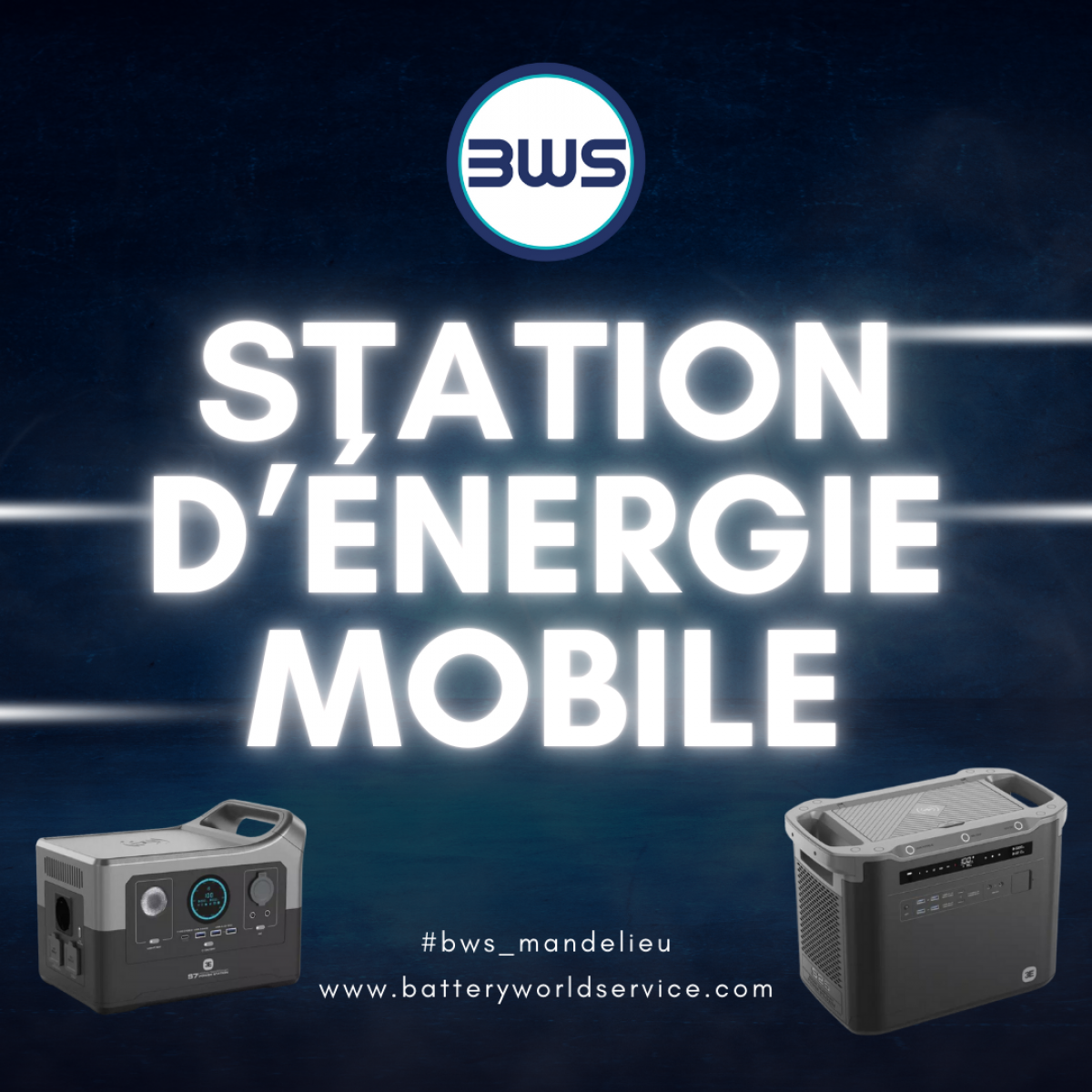 Station d'énergie mobile pour Camping, Camping Car, dépannage, Pêcheur, Bateau, randonneur, bungalow de chantier, véhicule d'intervention médical BWS vous propose  Saint-Vallier-de -Thiey